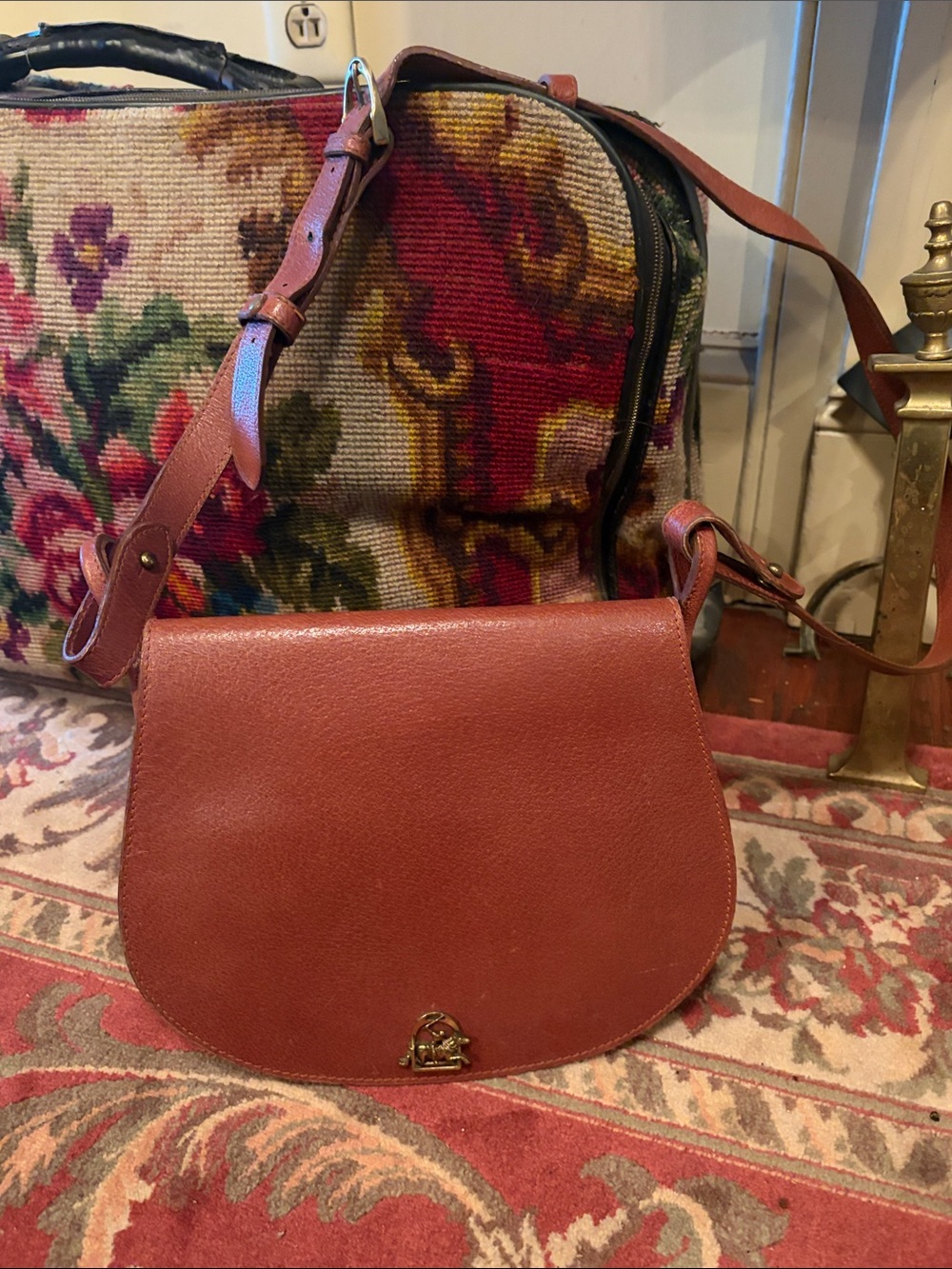 Leather Saddle Bag Ralph Lauren